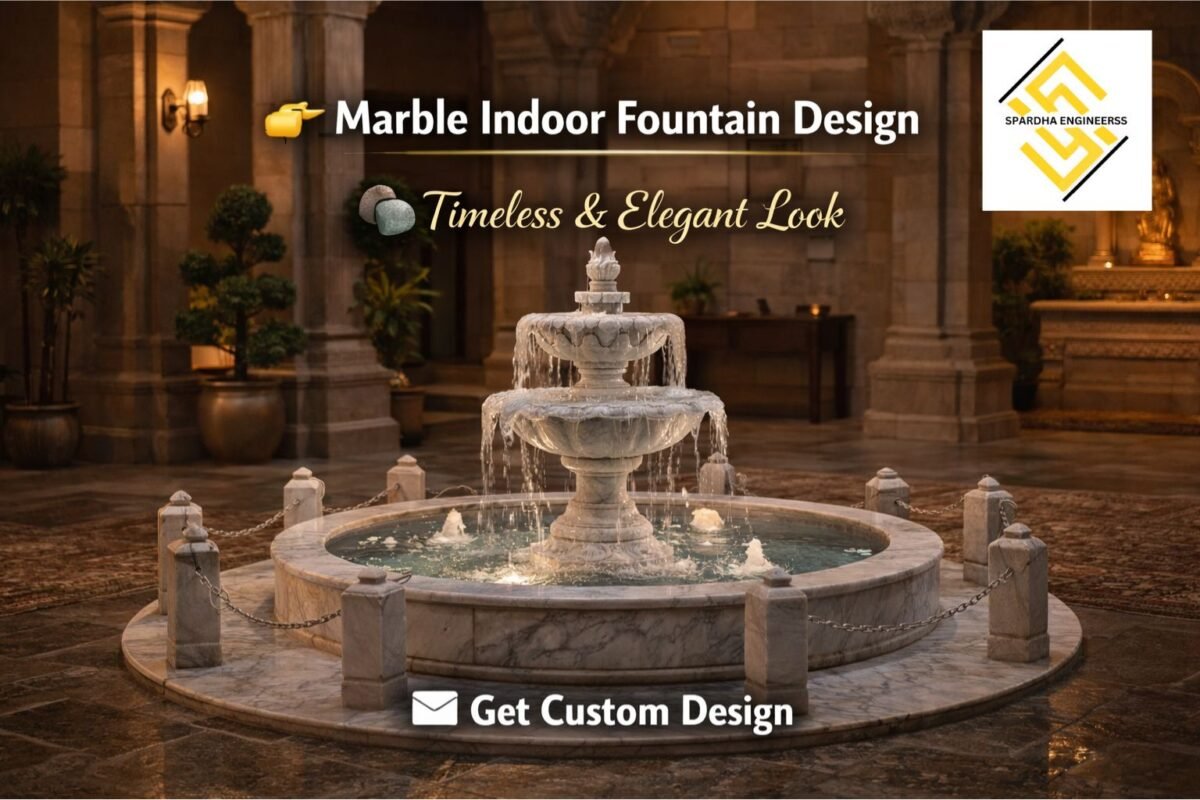 Marble indoor fountain water fountain design with natural stone finish
