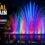 Colorful musical fountain in Delhi with vibrant LED lights, synchronized water jets, and attractive nighttime water show display.