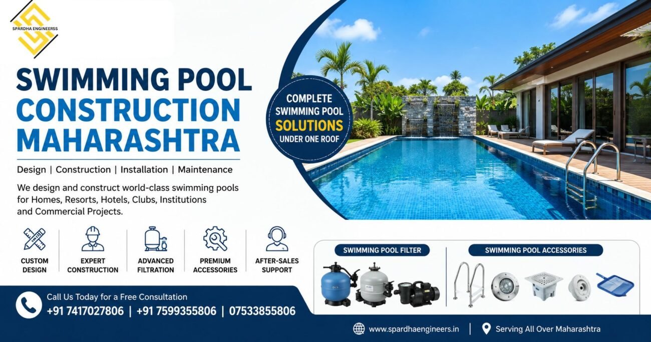 SWIMMING POOL CONSTRUCTION Maharashtra by Spardha Engineers