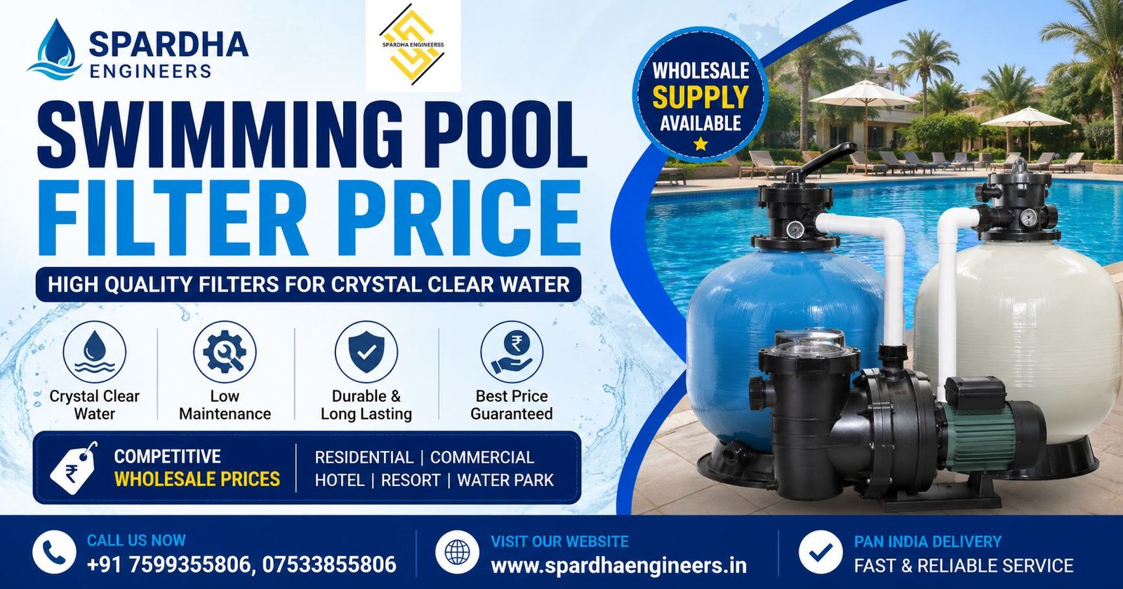 Premium Swimming Pool Sand Filter with advanced filtration system for crystal clear water, durable construction, low maintenance design, and commercial pool applications.