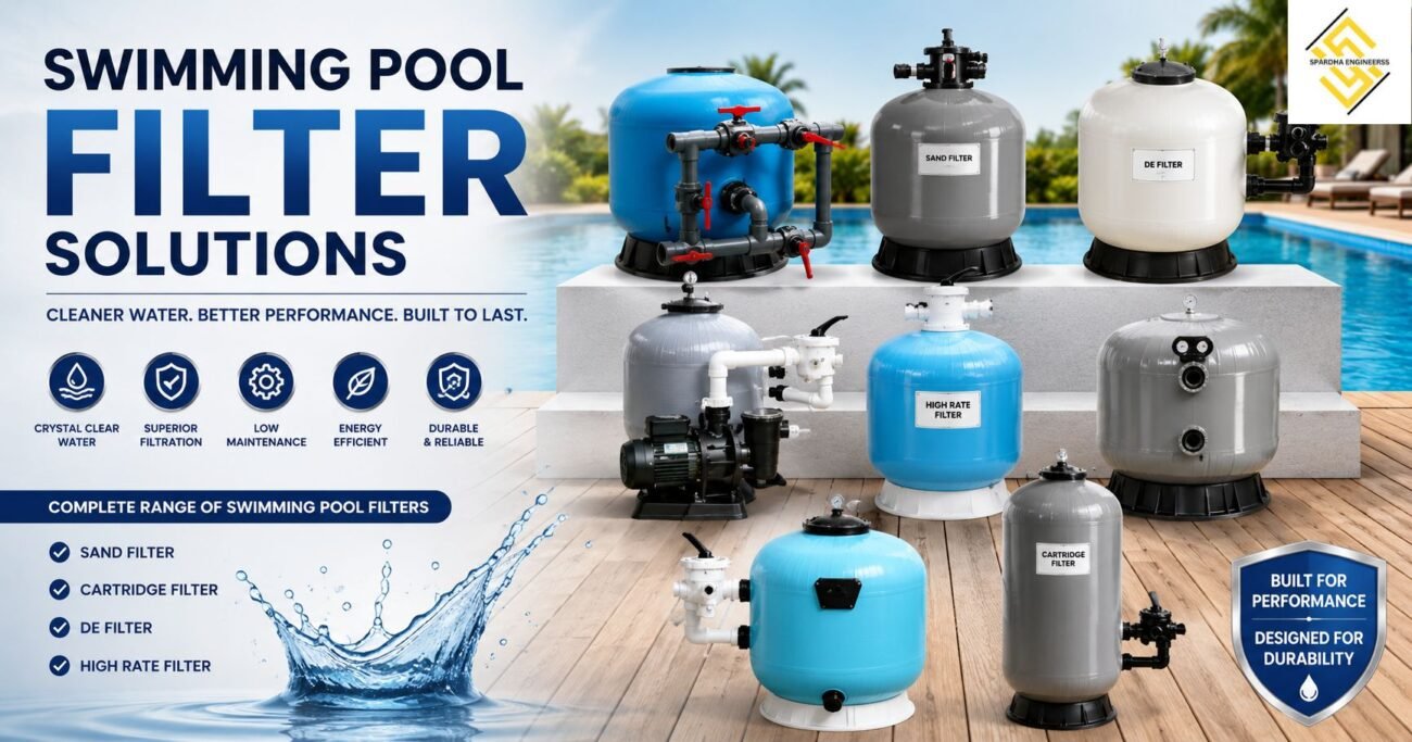 Swimming Pool Filter Manufacturer in India with advanced pool filtration system