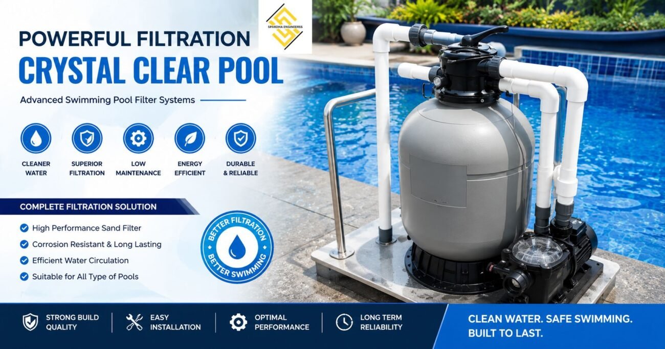 Swimming Pool Filter Manufacturer in India with advanced pool filtration system